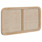 Headboard with Headboard Natural 100 x 55 x 3 cm Rattan