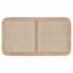 Headboard with Headboard Natural 100 x 55 x 3 cm Rattan