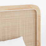 Headboard with Headboard Natural 120 x 55 x 3 cm Rattan