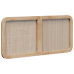 Headboard with Headboard Natural 120 x 55 x 3 cm Rattan