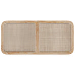 Headboard with Headboard Natural 120 x 55 x 3 cm Rattan