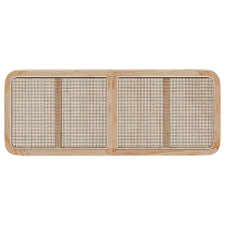 Headboard with Headboard Natural 140 x 55 x 3 cm Rattan