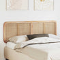 Headboard with Headboard Natural 160 x 55 x 3 cm Rattan