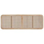 Headboard with Headboard Natural 160 x 55 x 3 cm Rattan