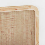 Headboard with Headboard Natural 200 x 55 x 3 cm Rattan