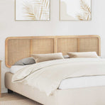 Headboard with Headboard Natural 200 x 55 x 3 cm Rattan