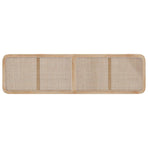 Headboard with Headboard Natural 200 x 55 x 3 cm Rattan