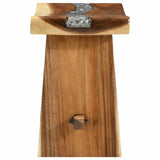 Shower Stool Natural 50 x 30 x 44 cm Solid Suar Wood