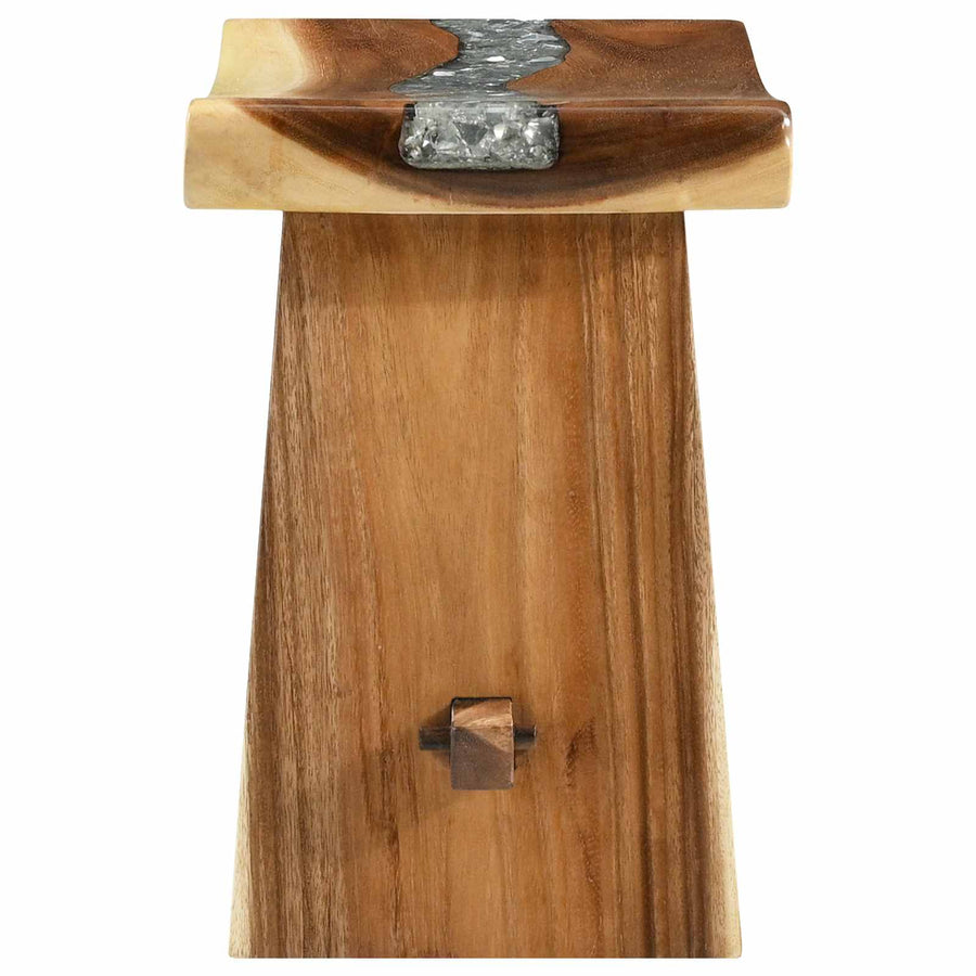 Shower Stool Natural 50 x 30 x 44 cm Solid Suar Wood