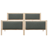 Bed Frame with Headboard Dark Grey 180 x 200 cm Fabric