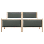 Bed Frame with Headboard Dark Grey 180 x 200 cm Fabric