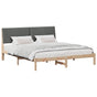 Bed Frame with Headboard Brown 180 x 200 cm Solid Pine Wood