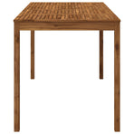 Garden Bar Table LAREN Natural 196 x 100 x 105 cm