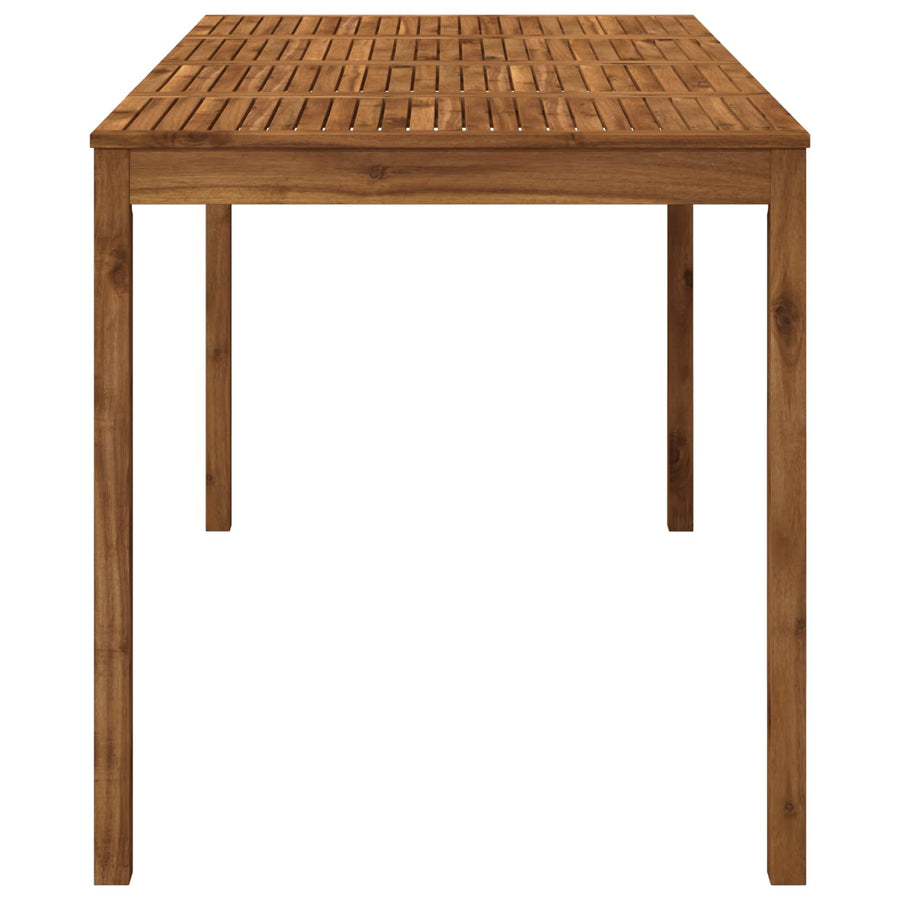 Garden Bar Table LAREN Natural 196 x 100 x 105 cm