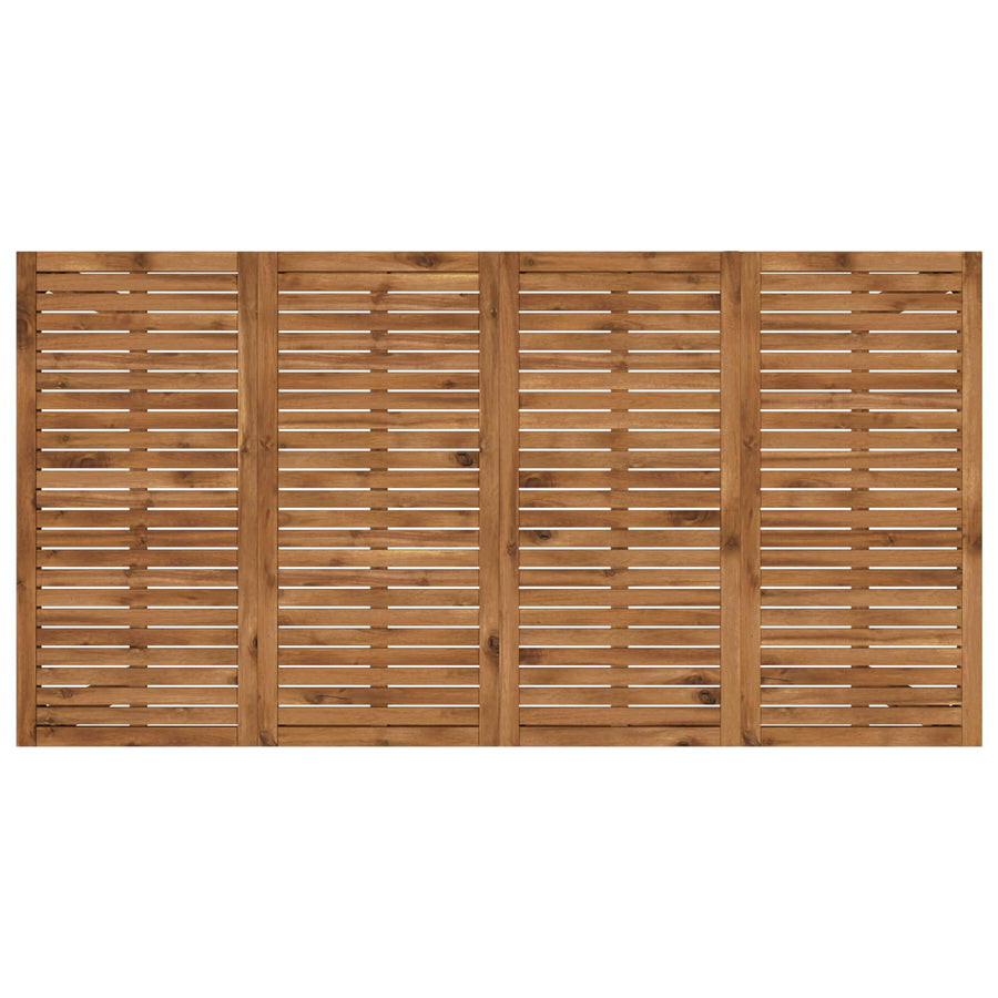 Garden Bar Table LAREN Natural 196 x 100 x 105 cm