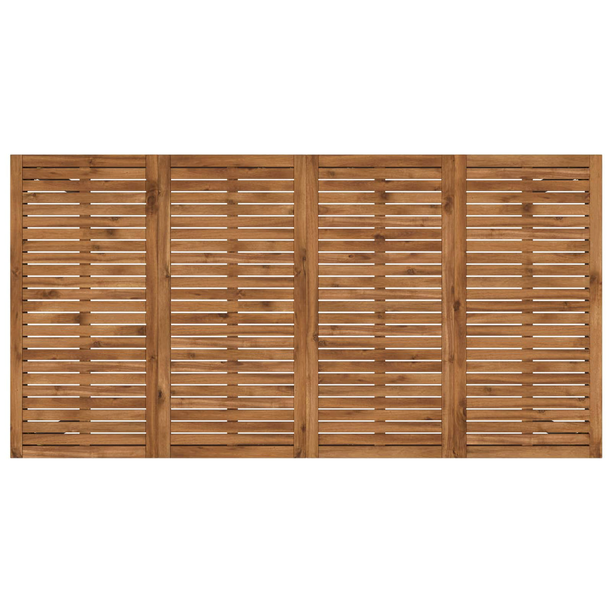 Garden Bar Table Natural and Black 196 x 100.5 x 105 cm