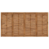 Garden Bar Table Natural and Black 196 x 100.5 x 105 cm
