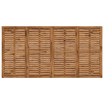 Garden Bar Table Natural and Black 196 x 100.5 x 105 cm