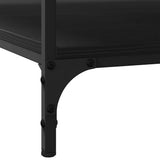 Coffee Table Black oak 80 x 80 x 40 cm Engineered Wood