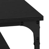 Coffee Table Black oak 80 x 80 x 40 cm Engineered Wood