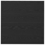 Coffee Table Black oak 80 x 80 x 40 cm Engineered Wood - Close-Up Angle