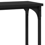 Console Table with Shelf Black oak 100 x 22.5 x 75 cm - Extra Image