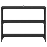 Console Table Black oak 100 x 22,5 x 75 cm Engineered Wood - 45-Degree Angle