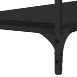 Console Table Black oak 100 x 34.5 x 75 cm Engineered wood - Extra Image