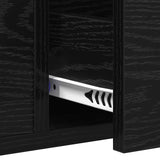 Console Table Black oak 100 x 34.5 x 75 cm Engineered wood - Extra Image