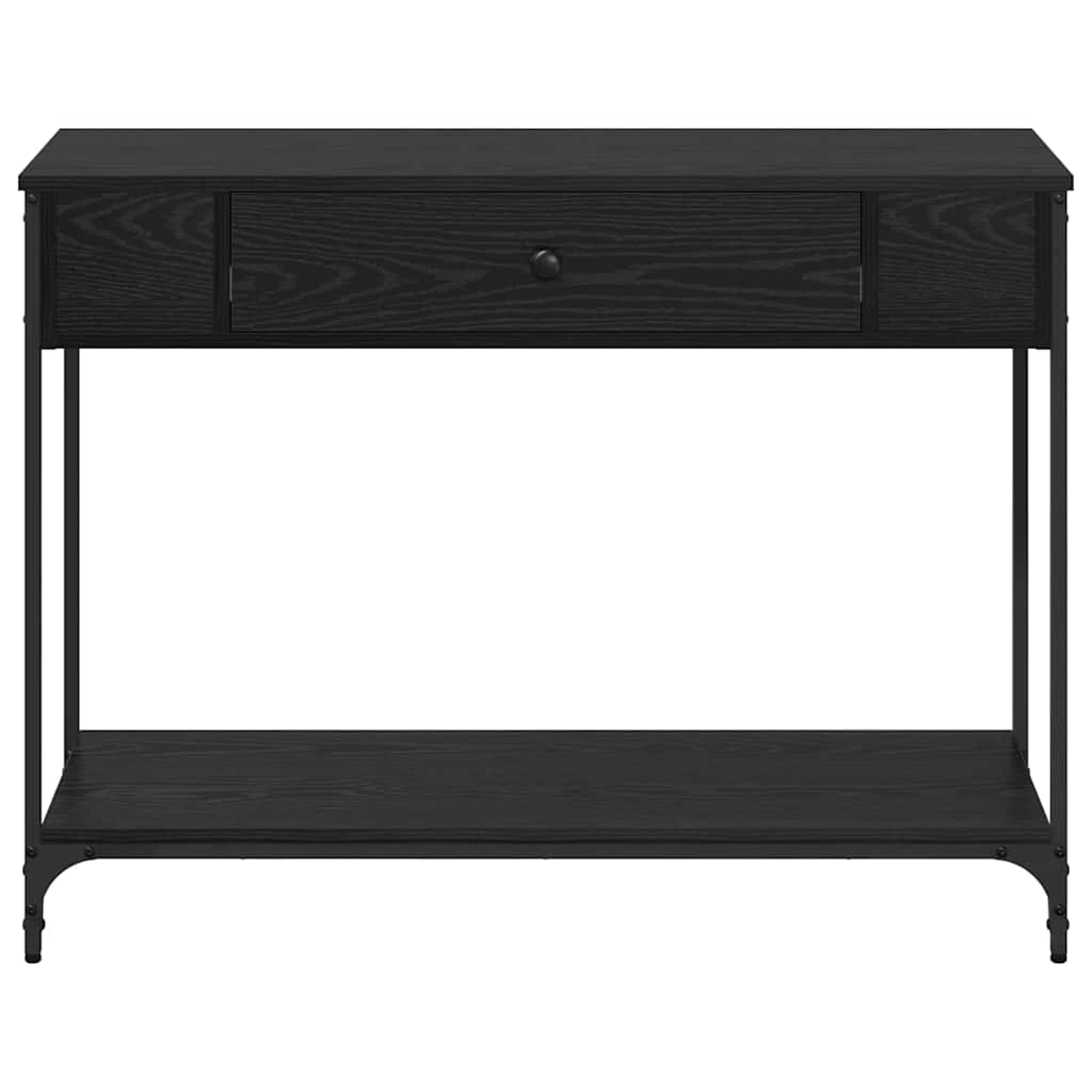Console Table Black oak 100 x 34.5 x 75 cm Engineered wood