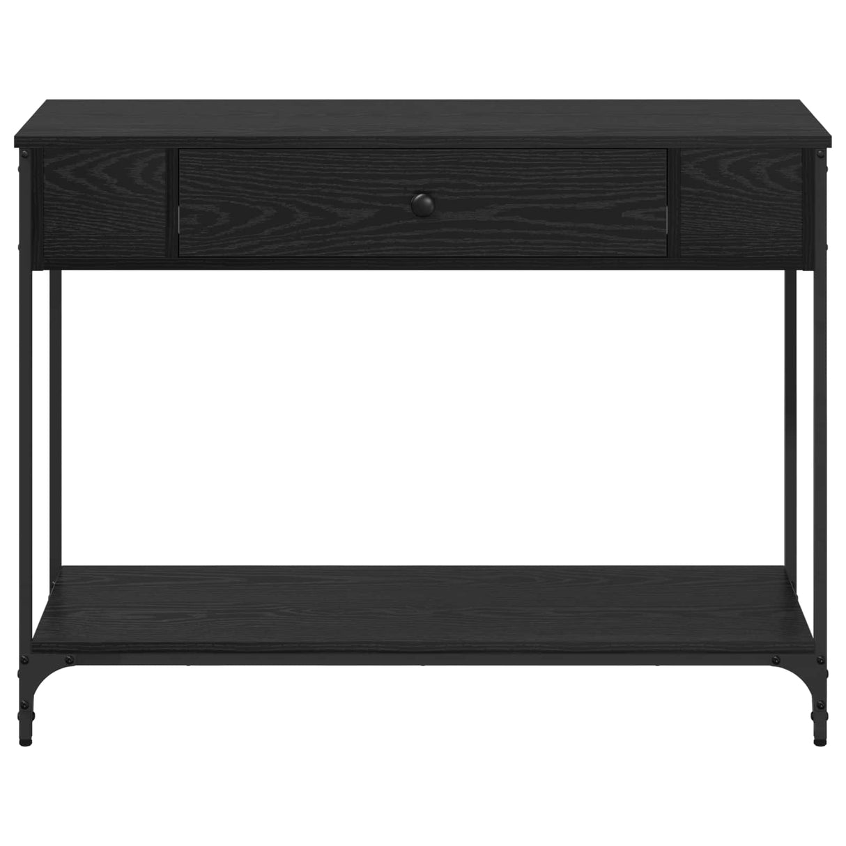 Console Table Black oak 100 x 34.5 x 75 cm Engineered wood