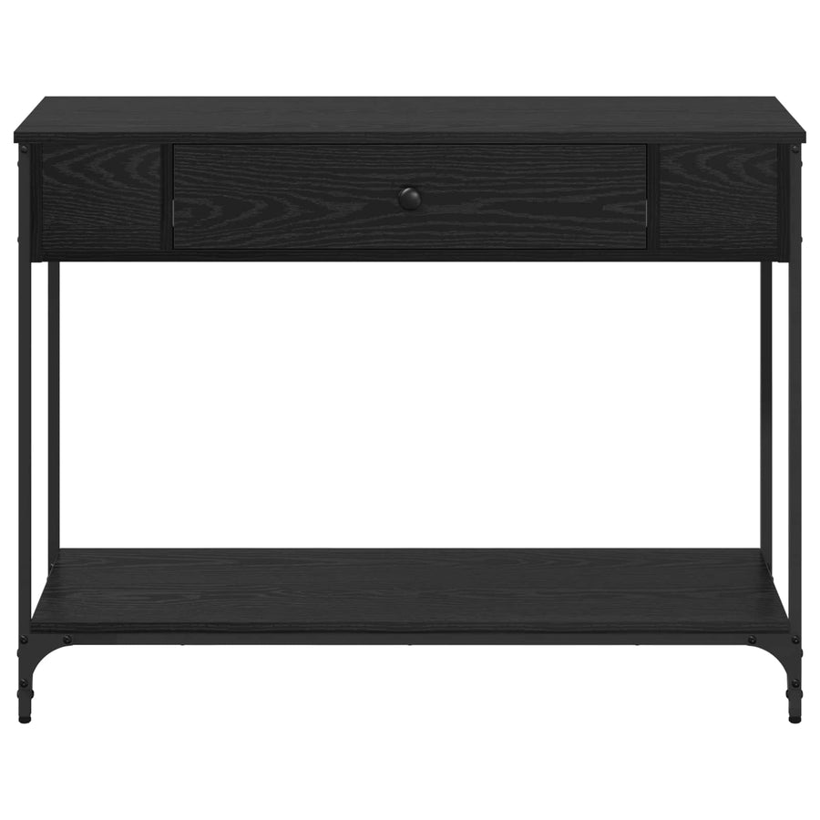 Console Table Black oak 100 x 34.5 x 75 cm Engineered wood