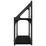 Wall Shelf with Shelf Black oak 60 x 21 x 51 cm Engineered Wood - Rear View