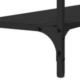 Console Table Black oak 101 x 30.5 x 75 cm Engineered wood - Low Angle