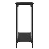 Console Table Black oak 101 x 30.5 x 75 cm Engineered wood - Rear View