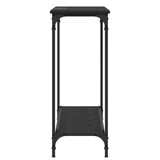 Console Table Black oak 101 x 30.5 x 75 cm Engineered wood - Rear View