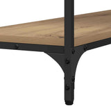 Console Table Artisan oak 100 x 29 x 75 cm Engineered wood - Low Angle
