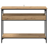 Console Table Artisan oak 100 x 29 x 75 cm Engineered wood - 45-Degree Angle