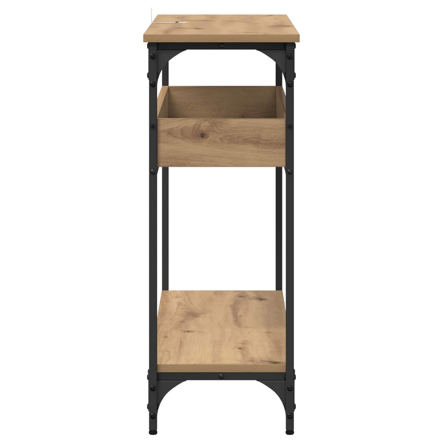 Console Table Artisan oak 100 x 29 x 75 cm Engineered wood