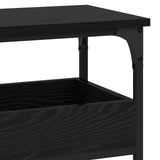 Console Table Black oak 100 x 29 x 75 cm Engineered wood - Extra Image