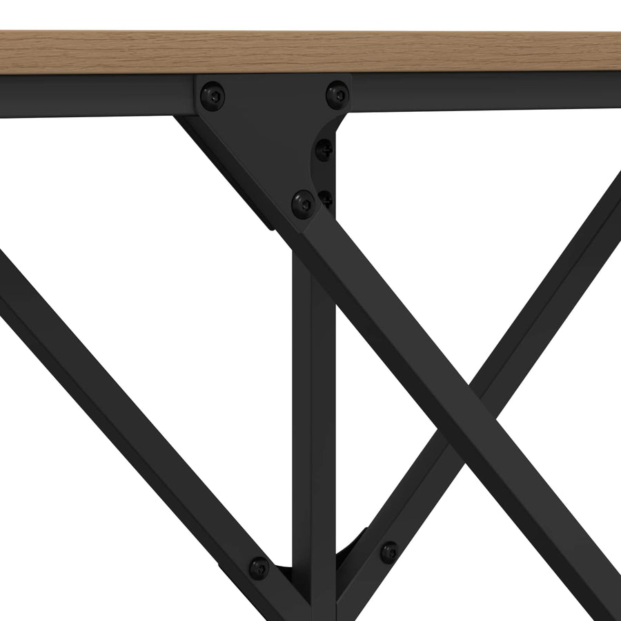 Console Table Artisan oak 140 x 29 x 75 cm Engineered Wood