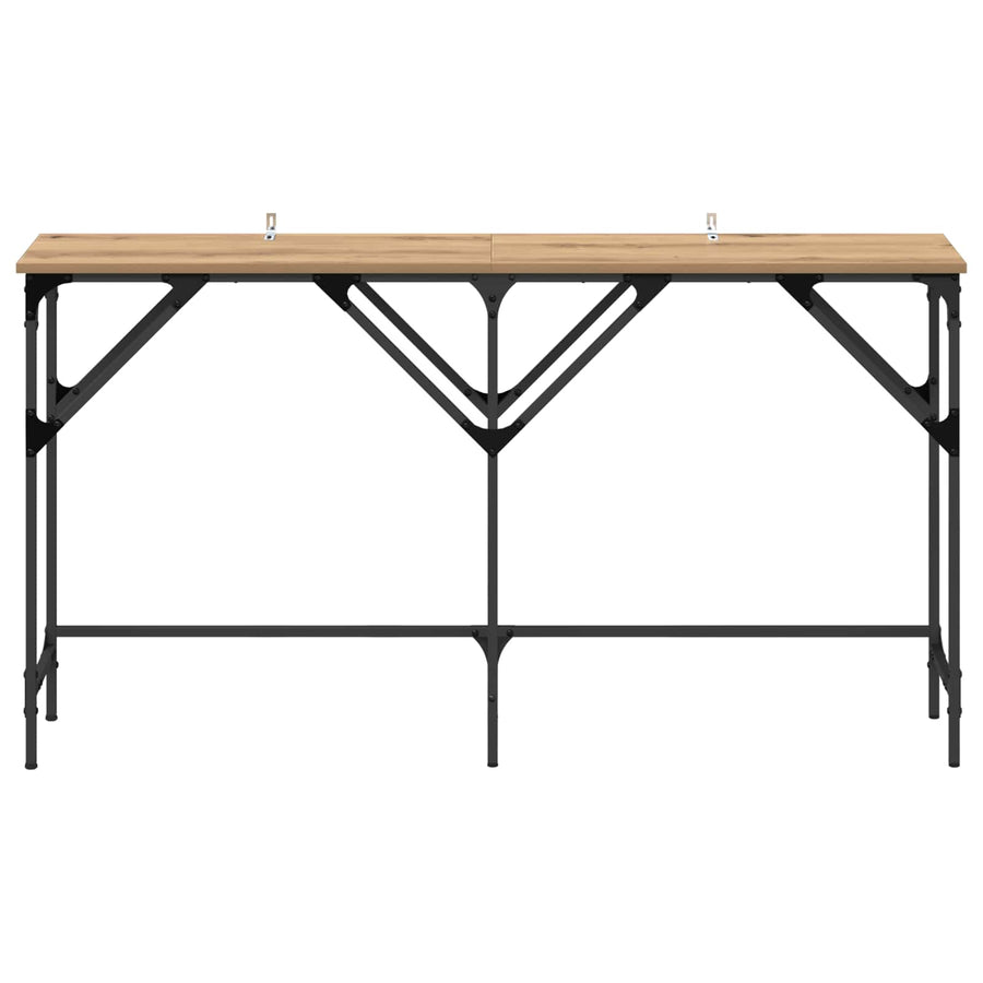Console Table Artisan oak 140 x 29 x 75 cm Engineered Wood