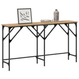 Console Table Artisan oak 140 x 29 x 75 cm Engineered Wood - Side View