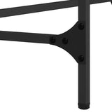 Console Table Black oak 140 x 29 x 75 cm Engineered wood - Low Angle