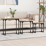 Nesting Coffee Table 3 pcs Artisan oak 50.5 x 35 x 53 cm