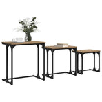 Nesting Coffee Table 3 pcs Artisan oak 50.5 x 35 x 53 cm