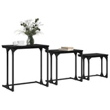 Nesting Coffee Table 3 pcs Black oak Engineered wood