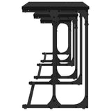 Nesting Coffee Table 3 pcs Black oak 50.5 x 35 x 53 cm - Close-Up Angle