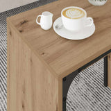 Coffee Table 3 pcs Artisan Oak 60 x 35 x 56 cm Engineered wood