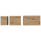 Coffee Table 3 pcs Artisan Oak 60 x 35 x 56 cm Engineered wood
